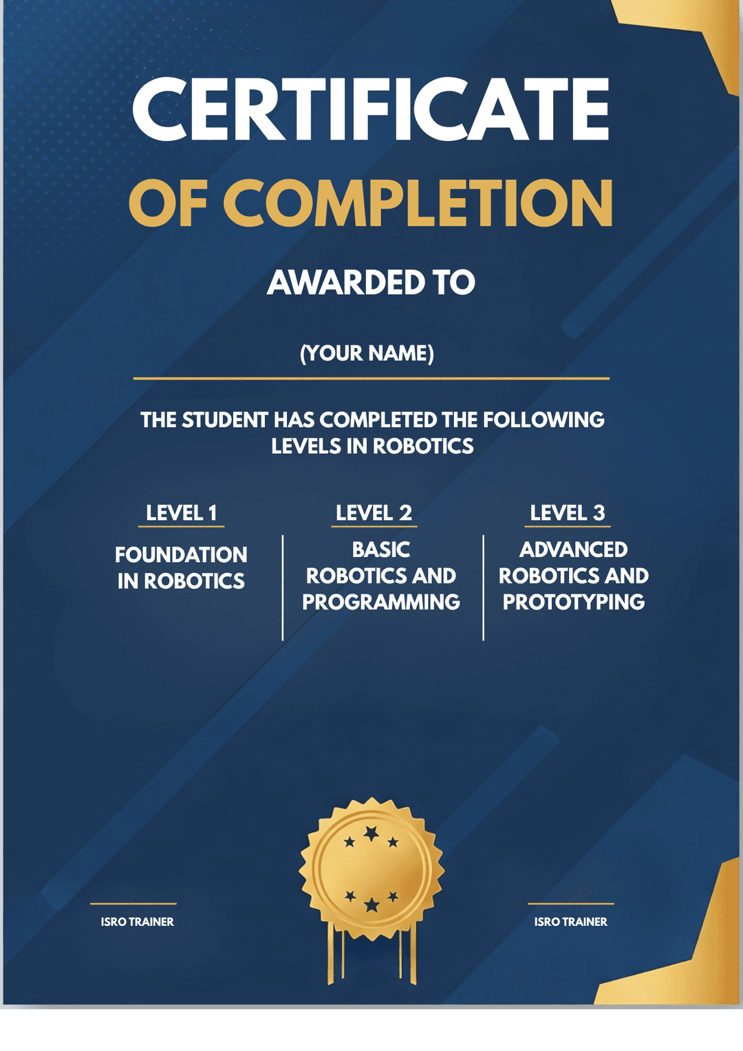 CodeBotix Certificate of Completion sample